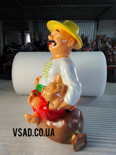 Садова фігура Господар на мішку Садова фігура Господар на мішку